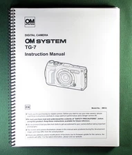 Olympus OM System TG-7 Instruction Manual: 266 Pages and Protective Covers!