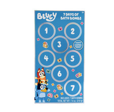 BLUEY CHRISTMAS WEEK COUNTDOWN 7 DAYS OF BATH BOMBS ADVENT CALENDAR, NEW