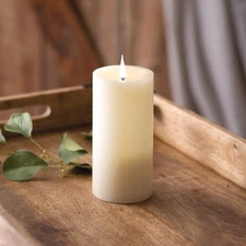 Infinite Wick Paraffin Wax Pillar Candle - 3 x 6 Home Decorative Collectible