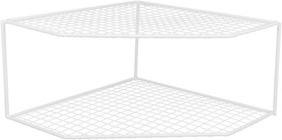 Two-Layer Iron Kitchen Pot Rack Countertop Organizer for Pots Pans and Kitchen