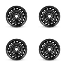 Set of 4 Black 15x5.5 4x100 Wheel Rims for 2006-2010 Toyota Yaris Steel 8DD3