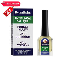 BeamBalm Maximum Strength Nail Fungi Treatment 0.37 Fl Oz (Pack of 1), yellow