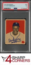 1949 BOWMAN #50 JACKIE ROBINSON DODGERS HOF PSA 3