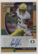 2020 Panini Prizm Draft Picks Rookies Neon Orange 35/149 Juwan Johnson Auto 06qq