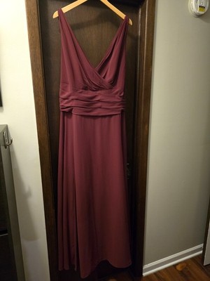 Long Chiffon Surplice Tank Bridesmaid Dress | eBay
