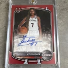 Topps 2025-26 Bowman Paper Prospect Autos Kelis Fisher #PA-KF Red /5 Auto RC