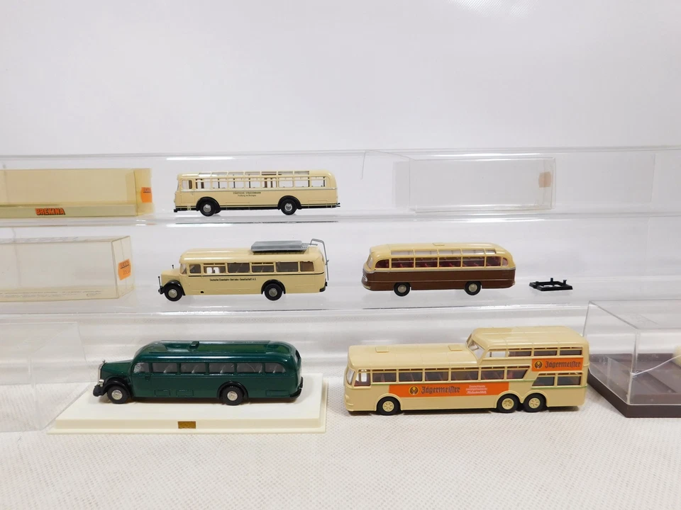 Brekina 1:87 H0 5X Bus 5000 52361 MB 6202 59103 Büssing 59200 MAN MINT #EI47-1 - Immagine 2 di 4