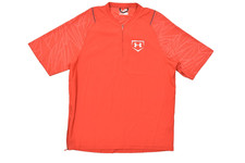 Under Armour AllSeasonGear Baseball Cage Jacket Men's Medium Red Short Sleeve 1/