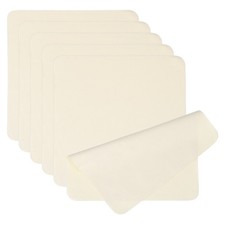 6 Pcs 7.9" x 7.9" Glasses Cleaning Cloth Microfiber Eyeglasses Cloth Beige