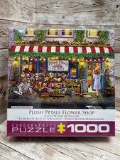 Eurographics Spring Plush Petals Flower Shop 1000pc Jigsaw Puzzle Florist NIB