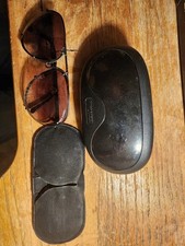 VINTAGE CARRERA PORSCHE TEARDROP SUNGLASSES BLACK W/CASE/LENSES 5621 21-LARGE