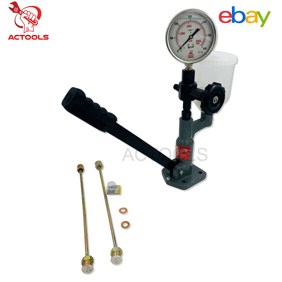 Testeur d'injecteurs diesel 0-600 bar à double échelle PSI pour moteur de voiture