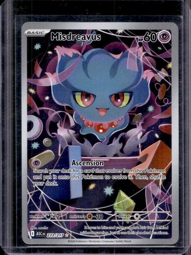 2026 Pokemon Ascended Heroes Misdreavus Illustration Rare #233/217
