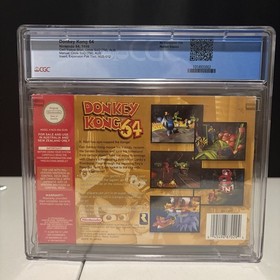 CGC 7.5 Donkey Kong 64 Collectors Edition CIB PAL Nintendo Graded Complete N64