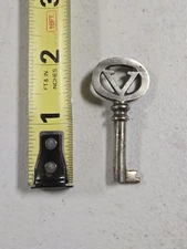 Vintage Antique Victor Victrola Phonograph Cabinet Key  V 1920’s Era 