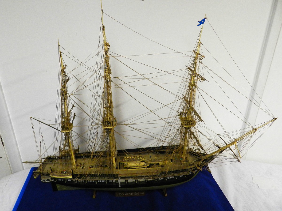 Vintage USS Constitution Model Ship Museum Quality Build Vintage USS Constitution Model Ship Museum Quality Build