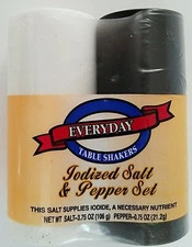 Culinary Salt & Pepper Set Seasoning 4.5 oz (127g) Twist Top Pour Shaker