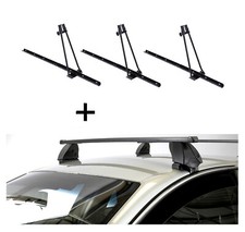 3x Fahrradträger ORION+Dachträger K1M für für Toyota Aygo I 5Türer 05-14