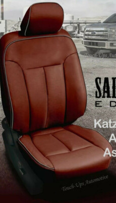 2012-14 Ford F-150 XLT SuperCrew KATZKIN Leather Seat Covers Saddleback Edition