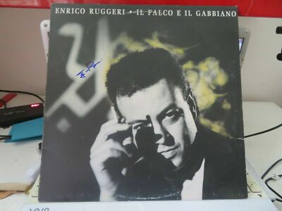 LP ''DER FALKE UND DIE MÖWE'' von ENRICO RUGGERI, ORIGINAL AUTOGRAMM