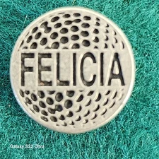 Personalized Metal Golf Ball Marker for Felicia