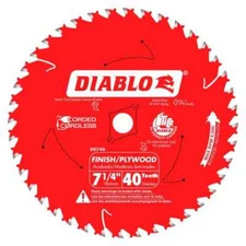 Diablo Tools D0740X 7-1/4 in. x 40 Tooth Finish Saw Blade