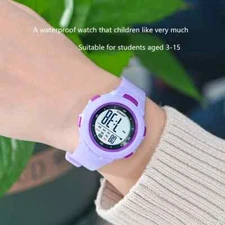 Kids Watches Fashion Luminous Waterproof Alarm Smart Watches Boys and Girls