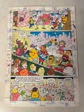 MUPPETS TAKE MANHATTAN #1 fumetto ARTE guida colori KERMIT PIGGY BAND 1985