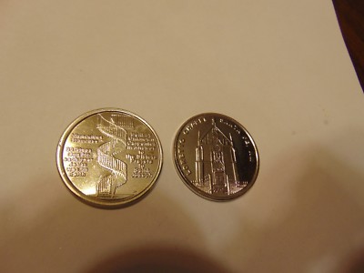 CHALLENGE COIN TOKEN LORETTO CHAPEL SANTA FE NEW MEXICO SAINT JOSEPH