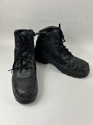 Worx By Red Wing Boots Mens 11.5 Steel Toe Safety Black ASTM F2413-18 Zip Or Tie