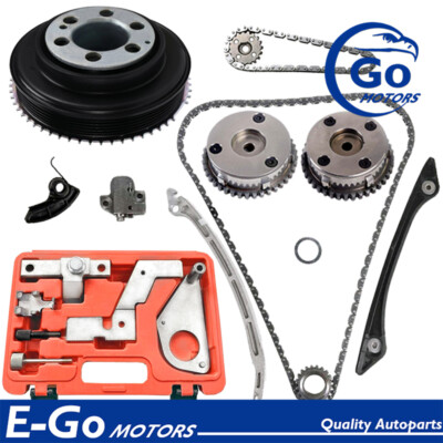 Timing Chain Kit Crankshaft Belt Pulley Locking Tool Fit Ford Galaxy Mondeo Kuga