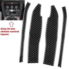 Real Carbon Fiber Climate Switch Post Panel Trim Cover Fits 13-20 BRZ 86 FRS