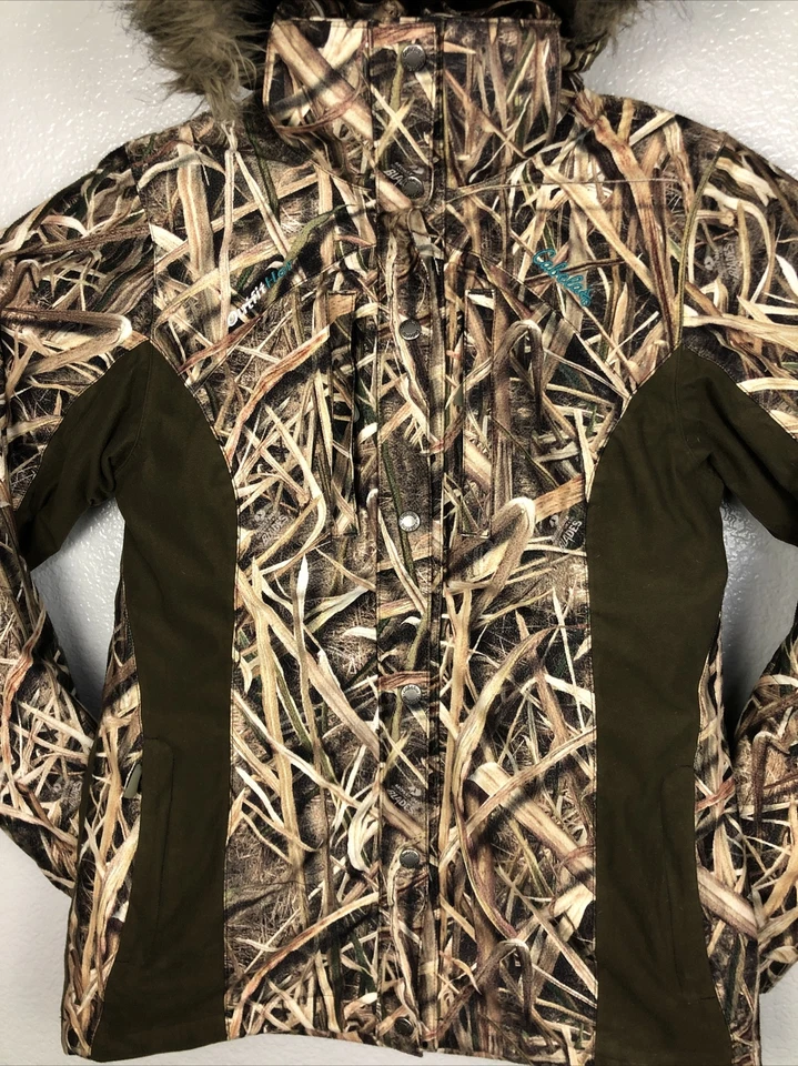 Cabelas OutfitHer 3 en 1 S Chaqueta de Caza Parka Camuflada Reg 4Most DryPlus Aislada Foto 3 de 4