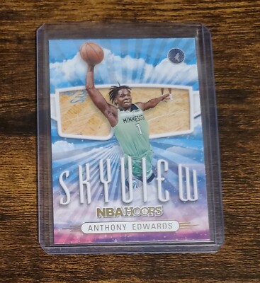 2022-23 NBA Hoops Anthony Edwards Skyview Winter #6 Minnesota Timberwolves