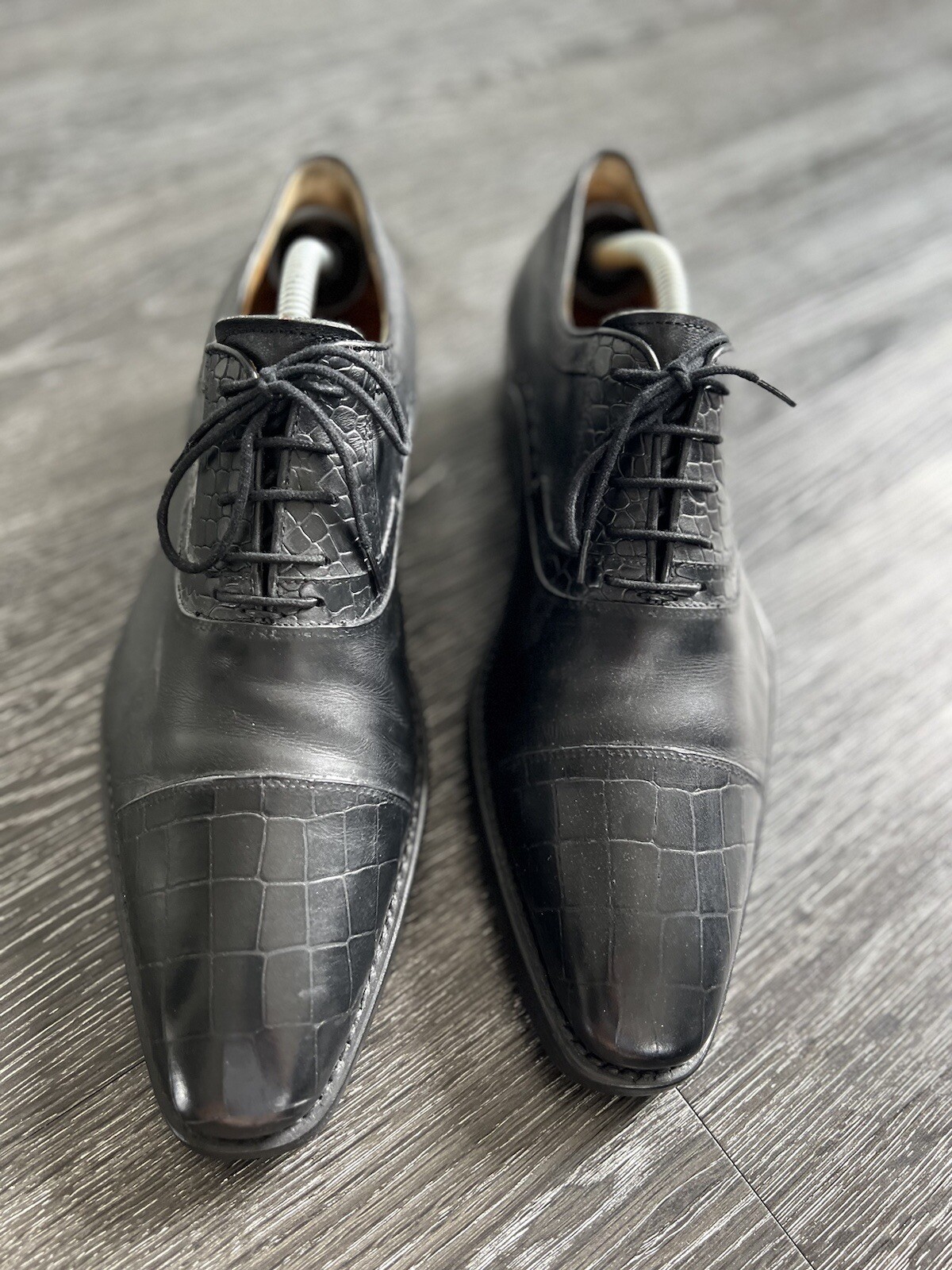 HAMMERSTEIN HerrenSchnürschuhe Gr.41 Leder Schwarz getr. NP 290