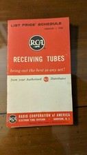 RCA Electron Tube Division Receiving Tubes List Price Schedule Feb. 1, 1959