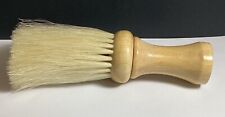 VINTAGE NOS 6  WOOD HANDLE BARBER  S NECK/SHAVING BRUSH