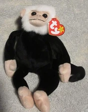 Ty Beanie Baby Mooch The Monkey DOB August 1, 1998 MWMT Free Shipping