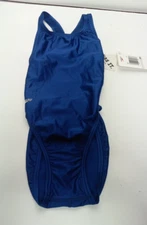 Speedo Girls Youth One Piece Swim Suit Size 26 Swimsuit Blue Lycra