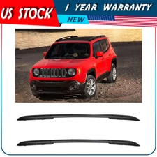 ?Roof Rack Rails for JEEP Renegade 2015-2022 Black Bar Luggage Baggage Carrier