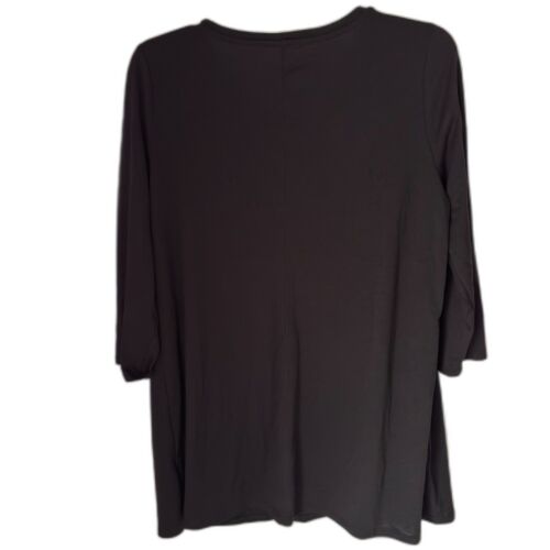 Motherhood Maternity Women's Long Sleeve Scoop Neck Tulip Nursing Tee Shirt - Picture 2 of 8