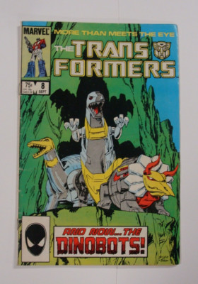 Marvel Transformers #8 1st Dinobots 1985