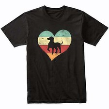 Retro Heart German Shorthaired Pointer Dog Breed Dog Owner Love T-Shirt