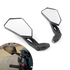 Motorcycle Enduro Rear View Side Mirrors 10mm for Cruiser Chopper Scooter ATV