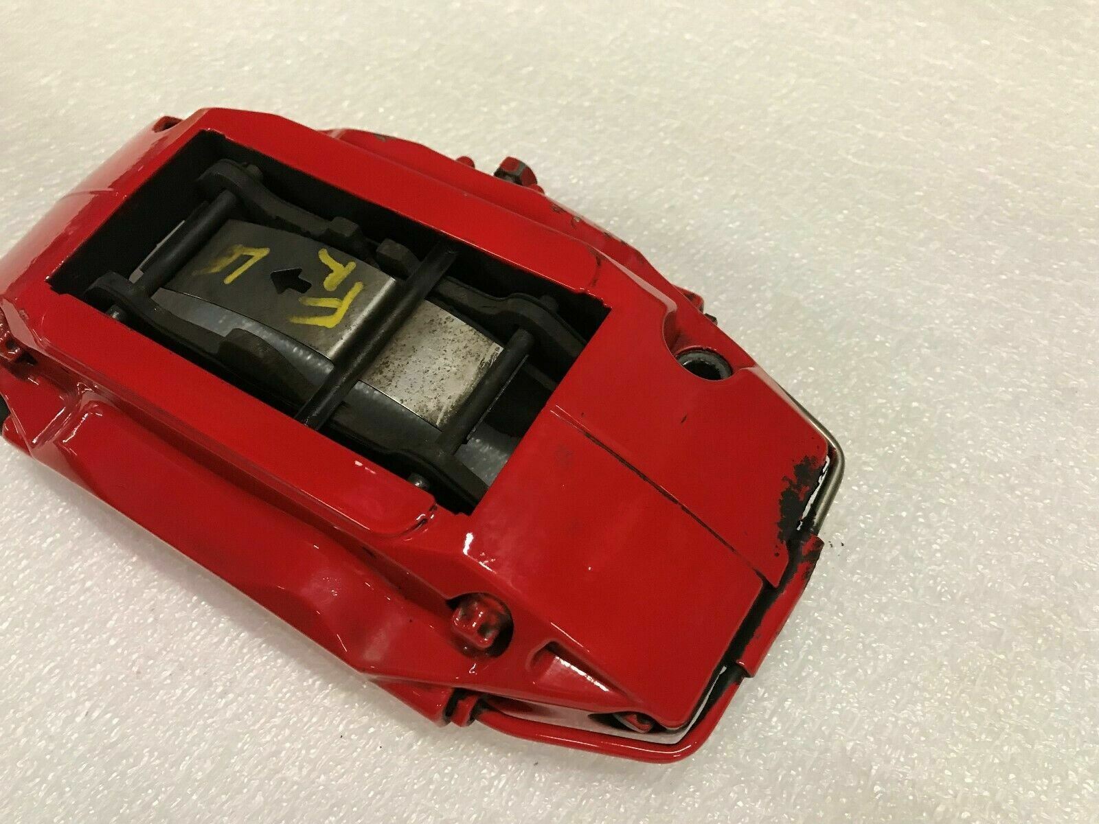 MCLAREN MP4-12C FRONT LEFT DRIVER SIDE BRAKE CALIPER RED OEM 11C0563CP