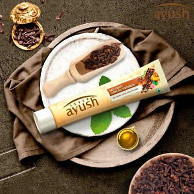 LEVER ayush ANTI CAVITY CLOVE OIL FLUORIDATED NATURAL SRILANKAN TOOTHPASTE  120g