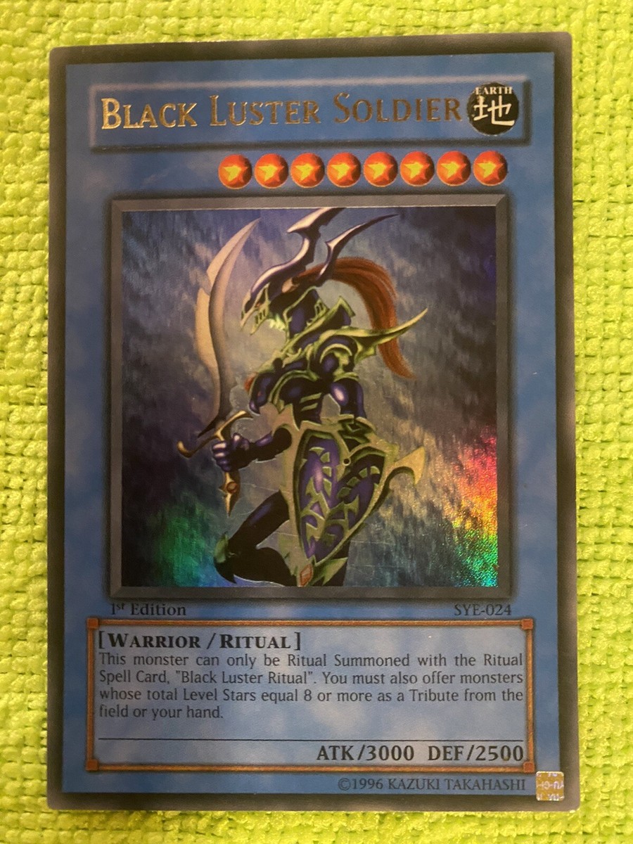 Black Luster Soldier - Ultra Rare Yugioh Card - 1st Edition SYE-024 | eBay Black Luster Soldier - Ultra Rare Yugioh Card - 1st Edition SYE-024 | eBay