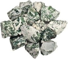 1 lb Tree Agate Rough Stones - Tumbling, Tumbler Rocks, Reiki