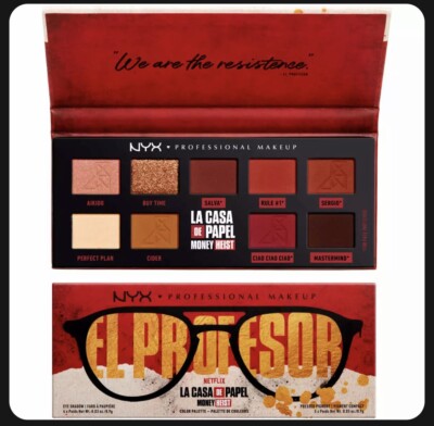 NYX La Casa De Papel El Profesor 9 Eye Color Augenpalette Limited Edition Neu