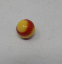Vintage Akro Agate Corkscrew Red Yellow Marble